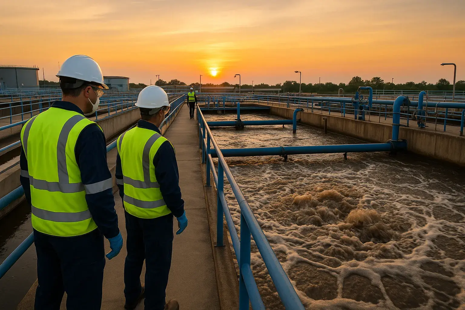 cómo opera una planta de tratamiento de aguas residuales