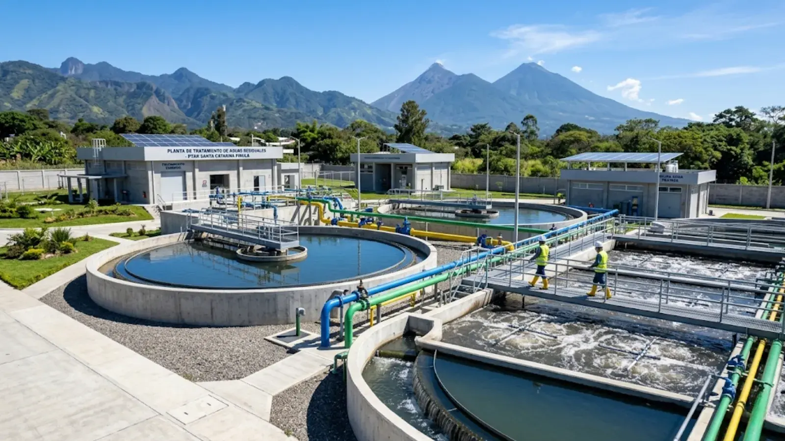 Cómo se construye una planta de tratamiento de aguas residuales