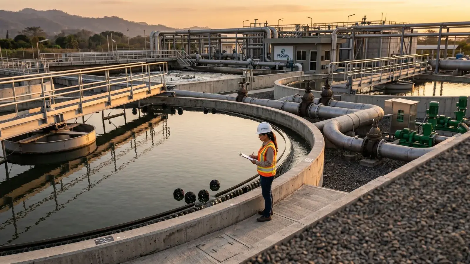 PTAR con medios filtrantes