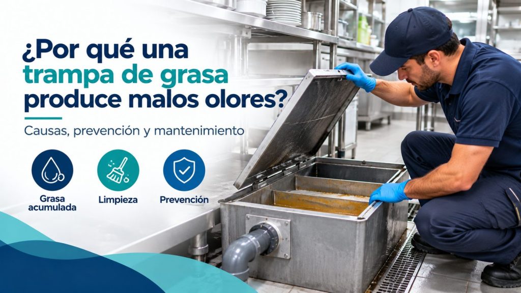 Por qué una trampa de grasa produce malos olores y cómo prevenirlos