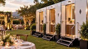 Dónde colocar baños deluxe en un evento al aire libre: ubicación, acceso y presentación